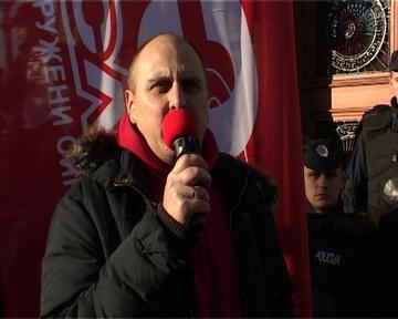 Beograd, Zeljko Veselinovic predsednik Udruzeni sindikati Srbije Sloga, o parazitima koji rade protiv naroda