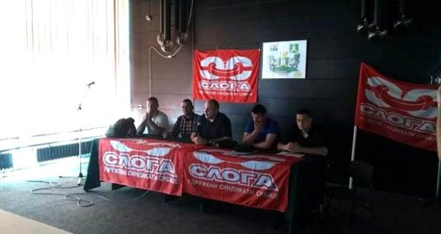 Veselinović sa članovima sindikata u “Falc East-u“